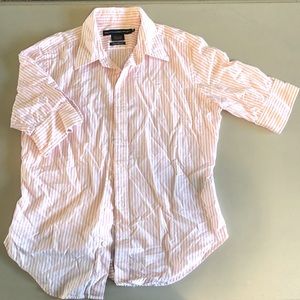 Ralph Lauren Sport pink white stripe sz 12 blouse